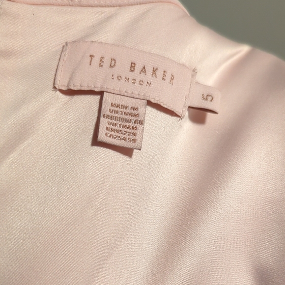 Ted Baker Elegant Sleeveless Pink Dress Size 12 - Picture 10 of 12
